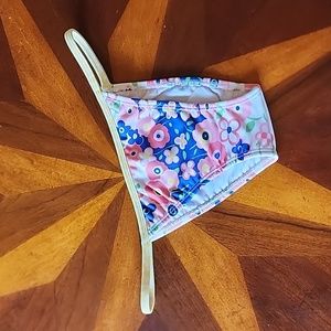 Sais de Cor Bikini Bottom size L pink blue color Brazilian cut swimwear NWT